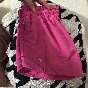 Women’s Lululemon hot pink shorts